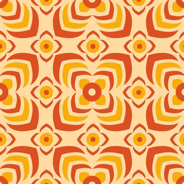 Vector geometric groovy pattern