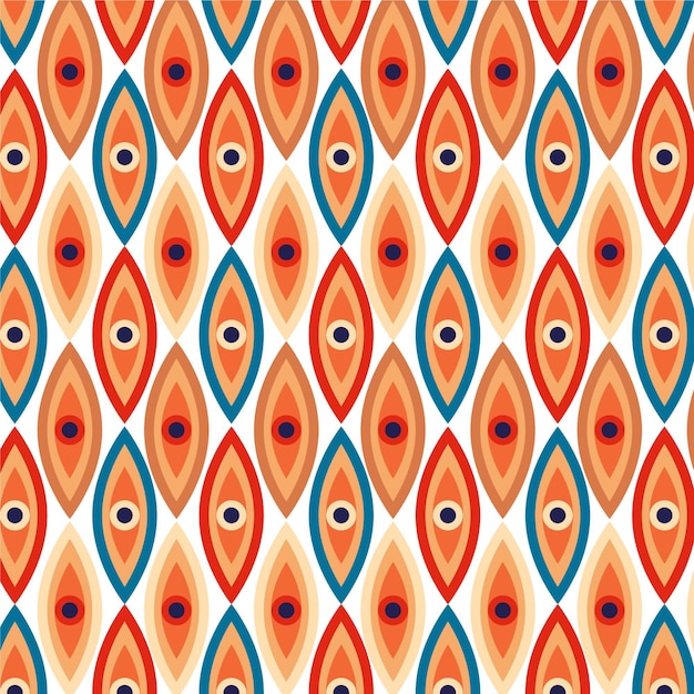 Geometric groovy pattern