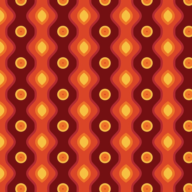 Vector geometric groovy pattern