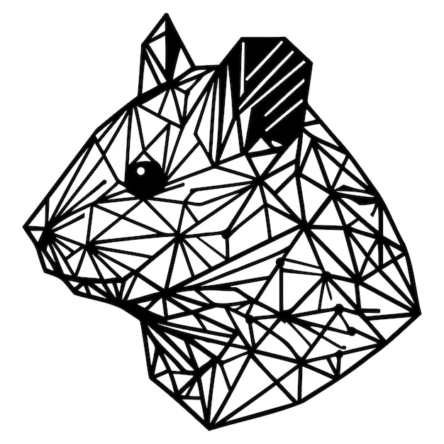 Vector geometric hamster_b