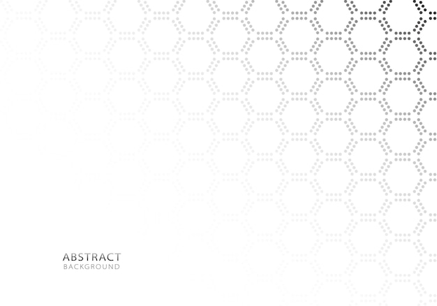 geometric hexagon pattern with dots