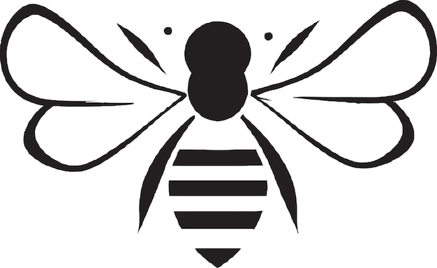 Geometric Honey Bee Logo Design