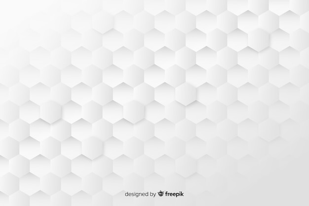 Geometric honeycomb shapes background in paper style