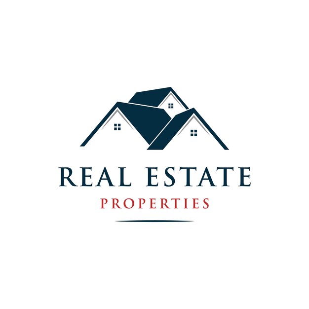 geometric house building construction logo design template logo can be apartment real estate hotel and architecture