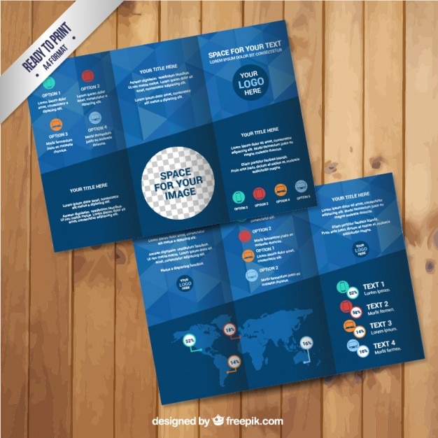 Brochure infografica geometrica