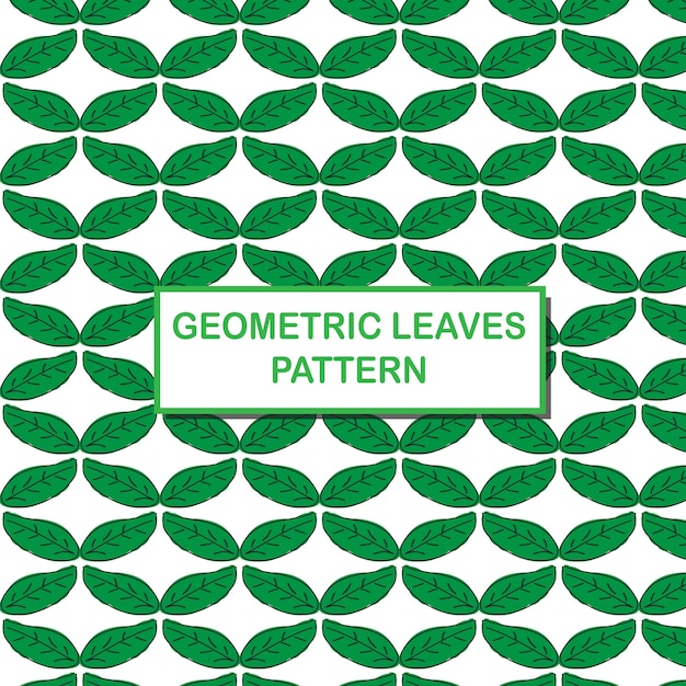 geometric leaves pattern