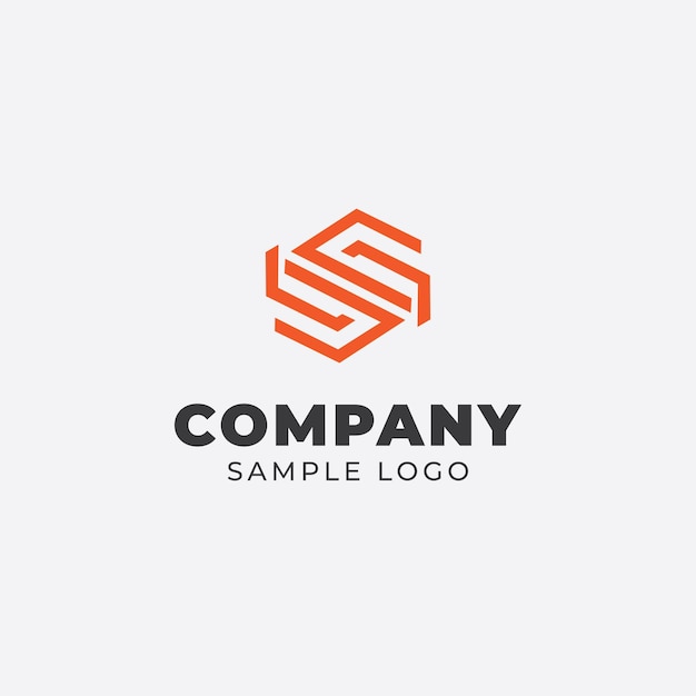 Geometric letter s logo design for company brand