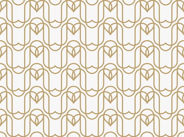 Geometric line ornament seamless pattern modern minimalist style pattern background