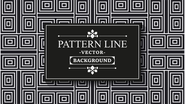 Vector geometric line pattern design template