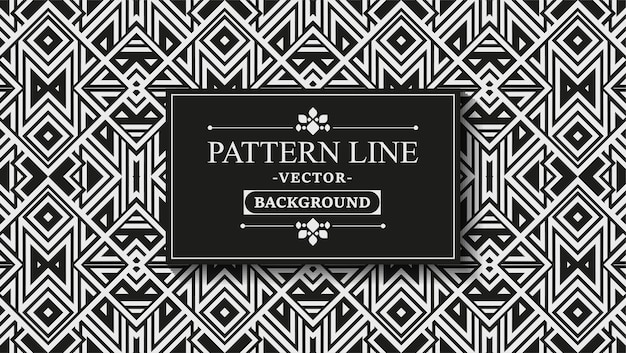 Geometric line pattern design template