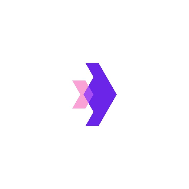 Vector geometric line simple logo design