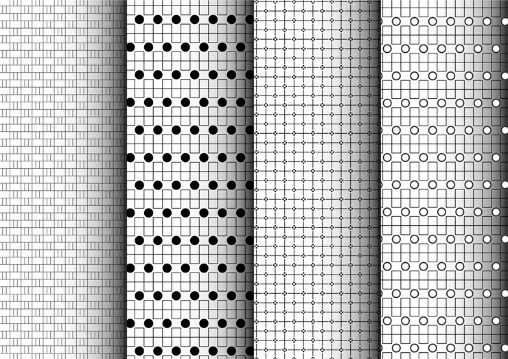 Geometric lines and dots texture Seamless pattern