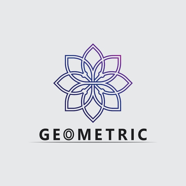 geometric logo stock icon illustration and business logo
