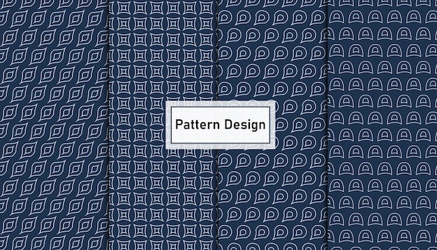 Geometric luxury pattern collection pack