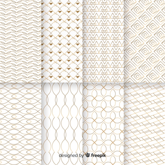 Geometric luxury pattern collection