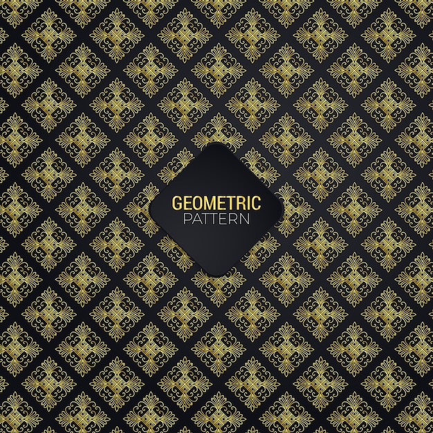 The geometric luxury pattern golden  seamless ptterns with round linear shapes,