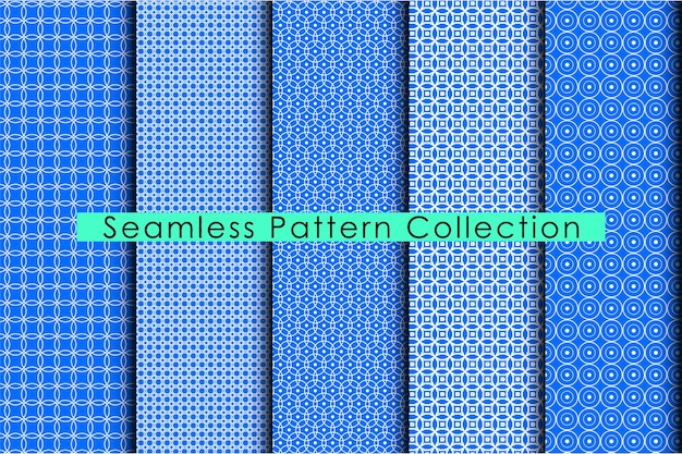 Geometric luxury pattern set Geometric Seamless pattern set