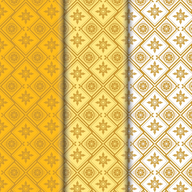 Geometric luxury seamless pattern collection