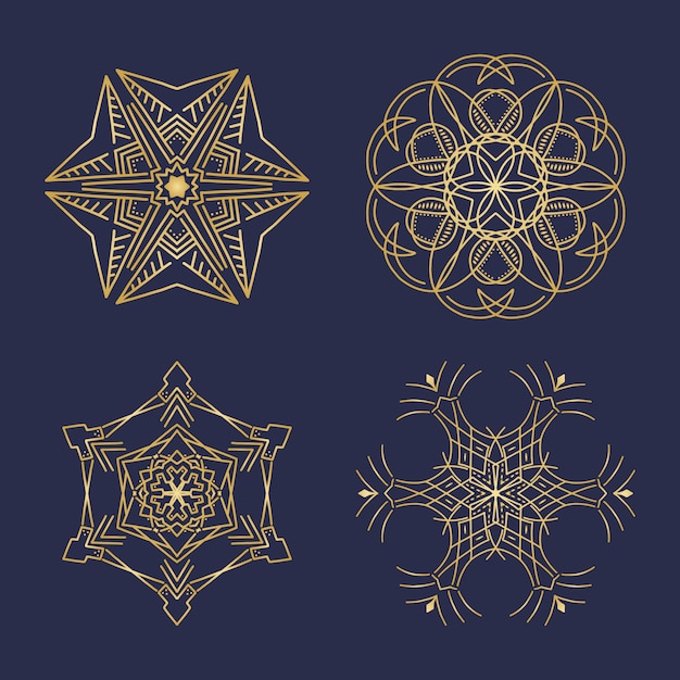 Vector geometric mandala