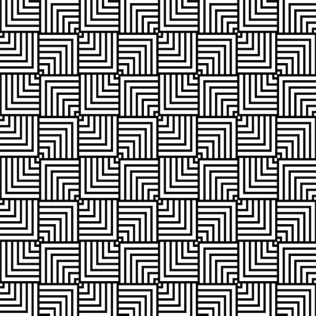 Geometric Maze Shape Seamless Pattern Vector Background