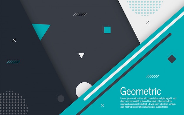 Geometric memphis background