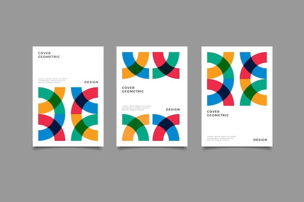 Geometric memphis cover collection