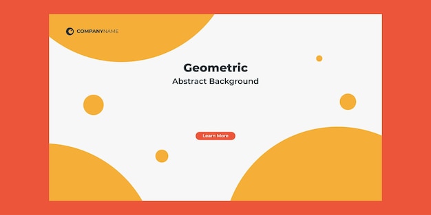 geometric minimal banner