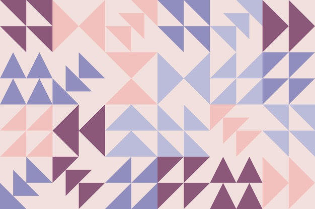 Geometric mosaic composition of arrow shapes seamless pattern in retro style