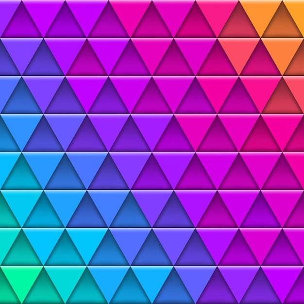 Vector geometric multicolored pattern wiith triangles