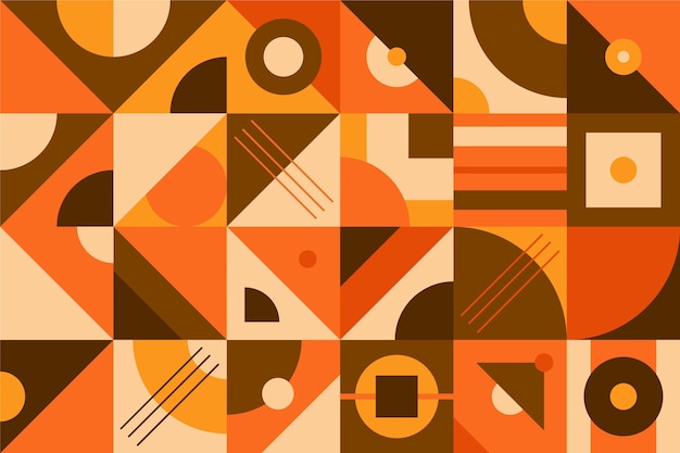 Geometric mural background