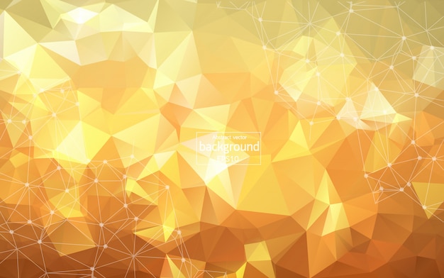 Geometric orange polygonal background