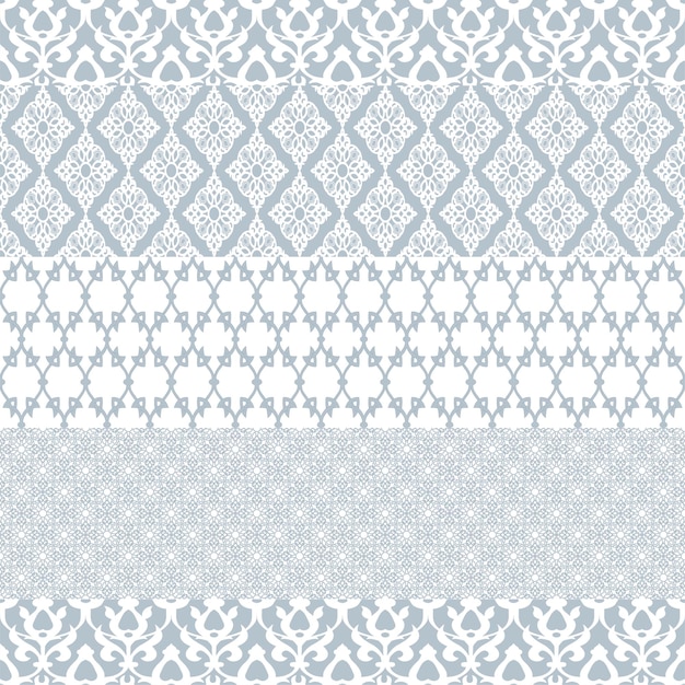 Geometric oriental ornaments seamless background