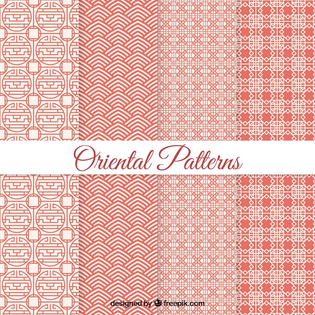 Geometric oriental patterns