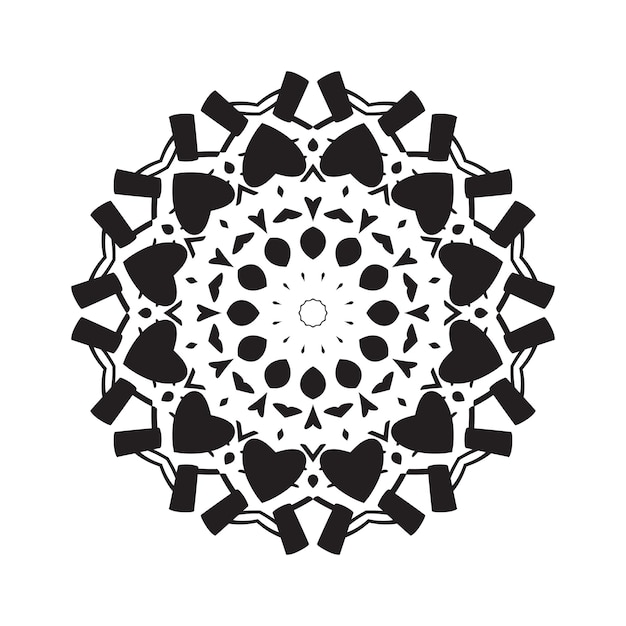 Геометрические орнаментальные мандалы Векторный цветочный дизайн мандалы