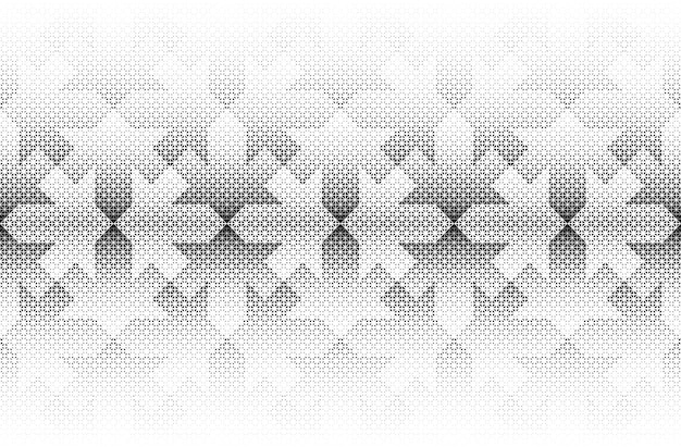 Vector geometric pattern in arabic style zellij seamless in one direction