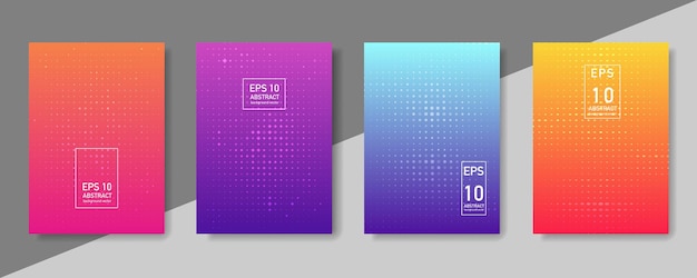 Vector geometric pattern background.  gradient banner poster template.