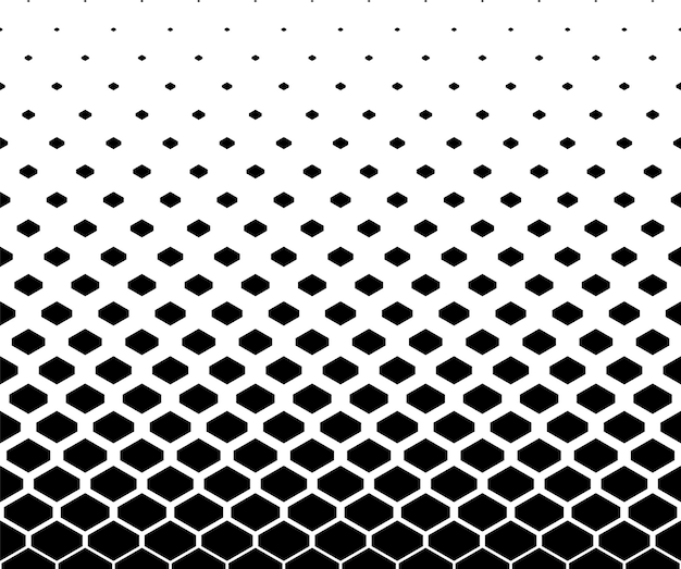 Geometric pattern of black figures on a white background Seamless in one directionSCALE method