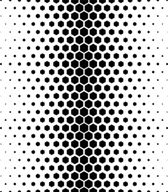 Geometric pattern of black figures on a white backgroundSeamless in one direction