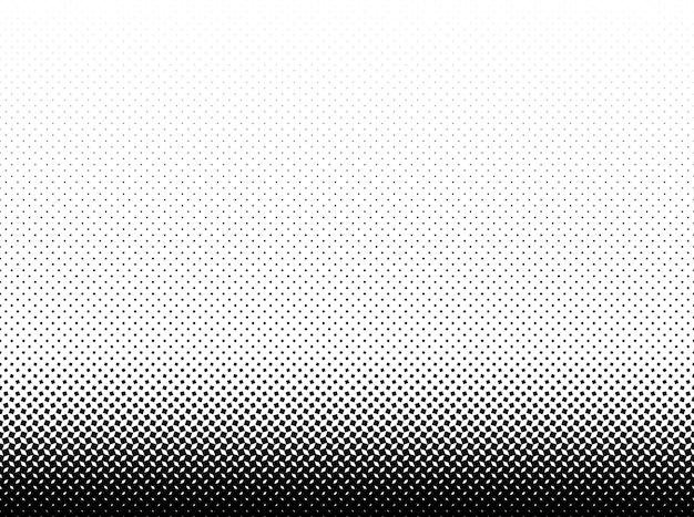 Geometric pattern of black squares on a white background Seamless in one direction Long fadeout