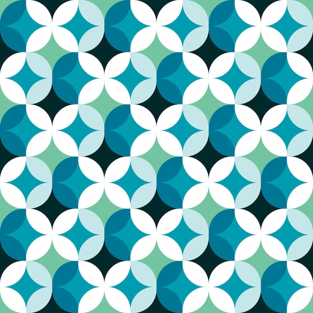 Geometric pattern circle turquoise