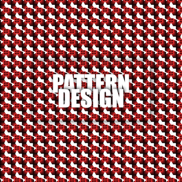 Geometric pattern design vector premium