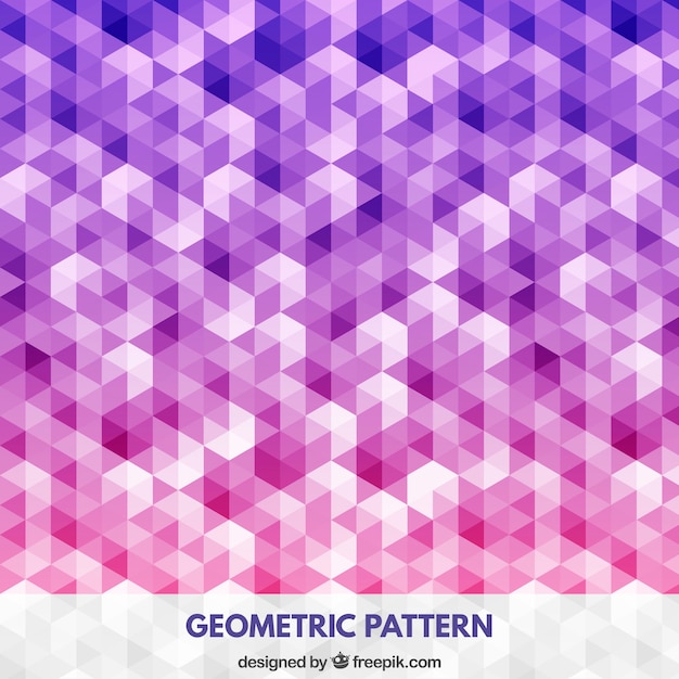 ベクトル ピンクと紫の色調で幾何学的なパターン