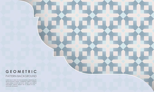 Vector geometric pattern islamic background concept