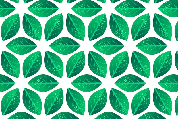 Geometric pattern of leaves.