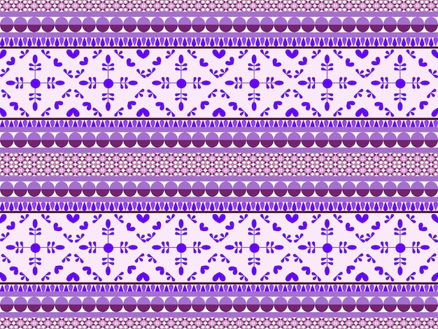 Геометрический рисунок печати границы иллюстрации на фиолетовом фоне