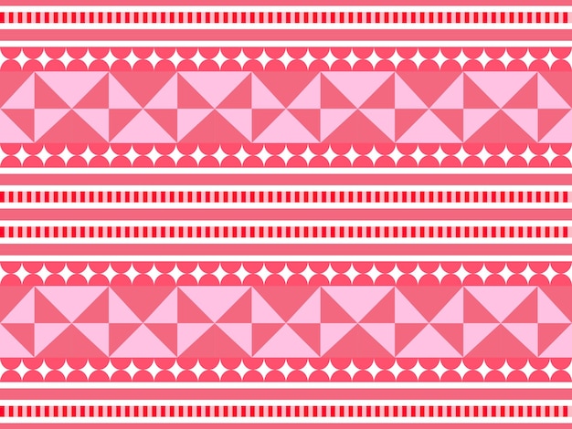 Geometric pattern print border seamless pattern illustration