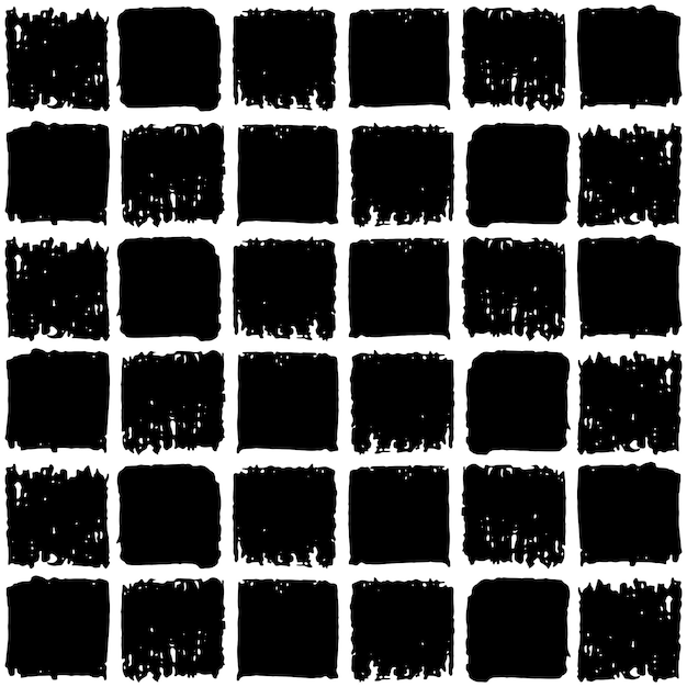 Vector geometric pattern seamless black squares