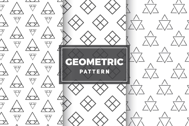 Geometric pattern set. simple, minimalist designs.