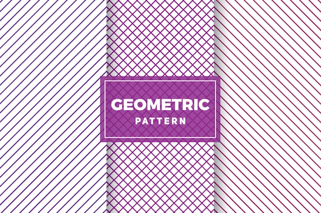 Vector geometric pattern set. simple, minimalist designs