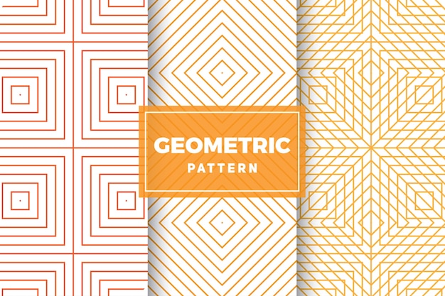 Vector geometric pattern set. simple, minimalist designs